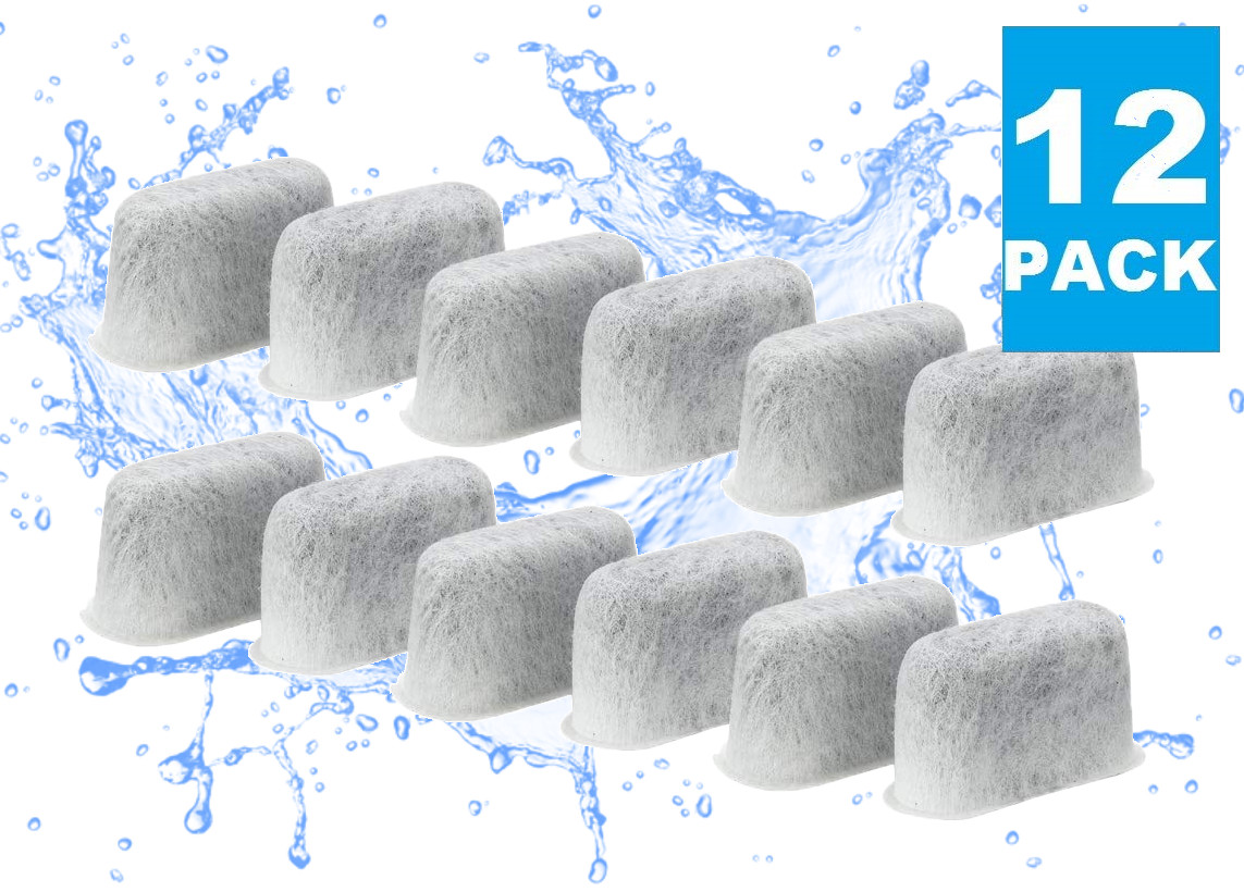 (12) Replacement Charcoal Water Filters for ALL Cuisinart Coffee Makers, DCC-RWF