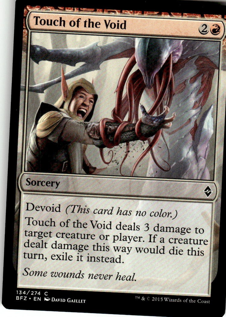 Touch of the Void 134 Common Battle for Zendikar Magic: The Gathering Near Mint