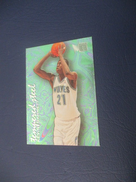 1995-96 Fleer Metal Tempered Steel #4 Kevin Garnett RC Rookie TIMBERWOLVES