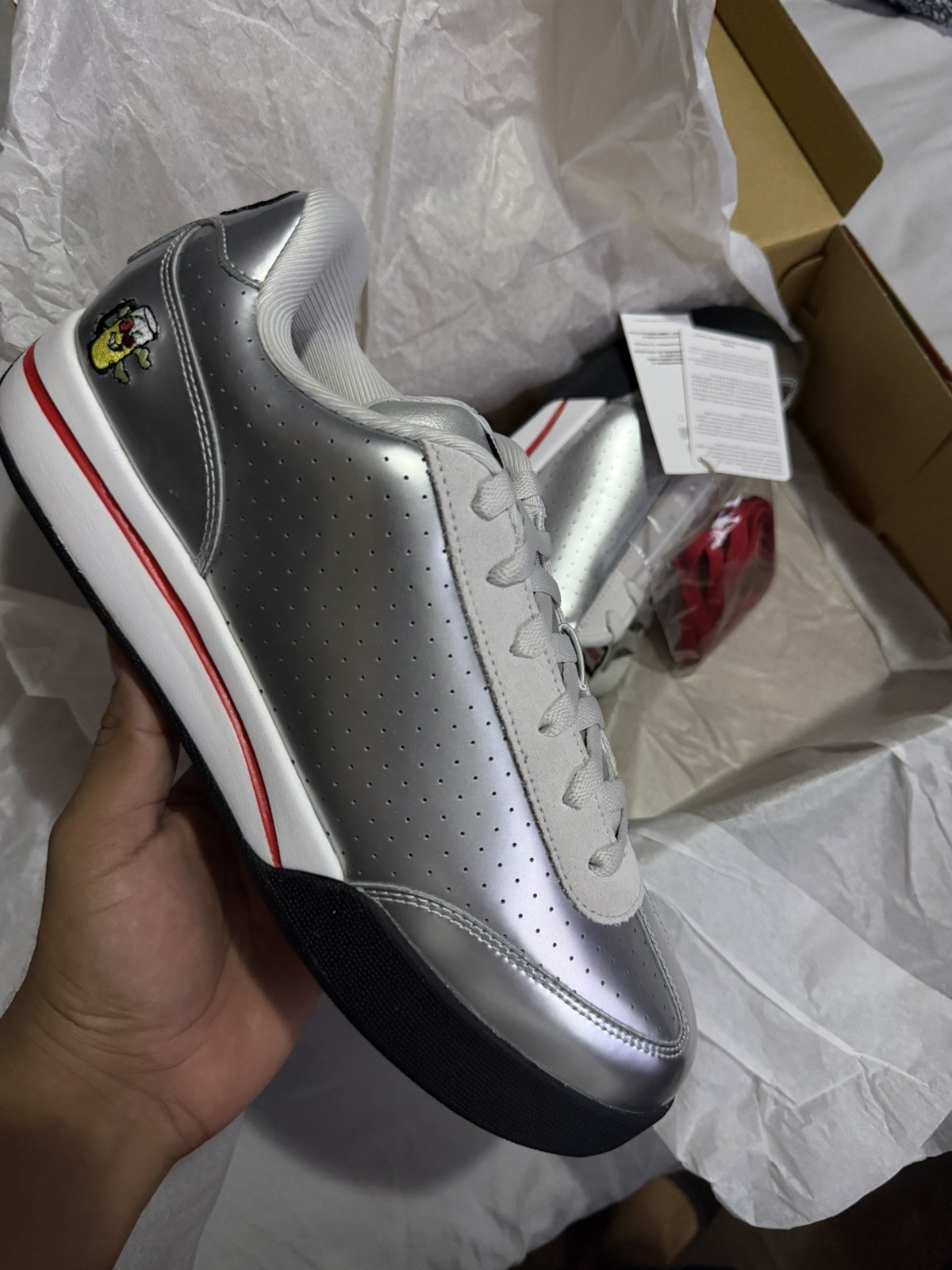 Reebok Board Flip x BBC Ice Cream \'Silver Metallic\' Size 10 NEW /500 COMPLEXCON Reebok Board Flip x BBC Ice Cream \'Silver Metallic\' Size 10 NEW /500 COMPLEXCON