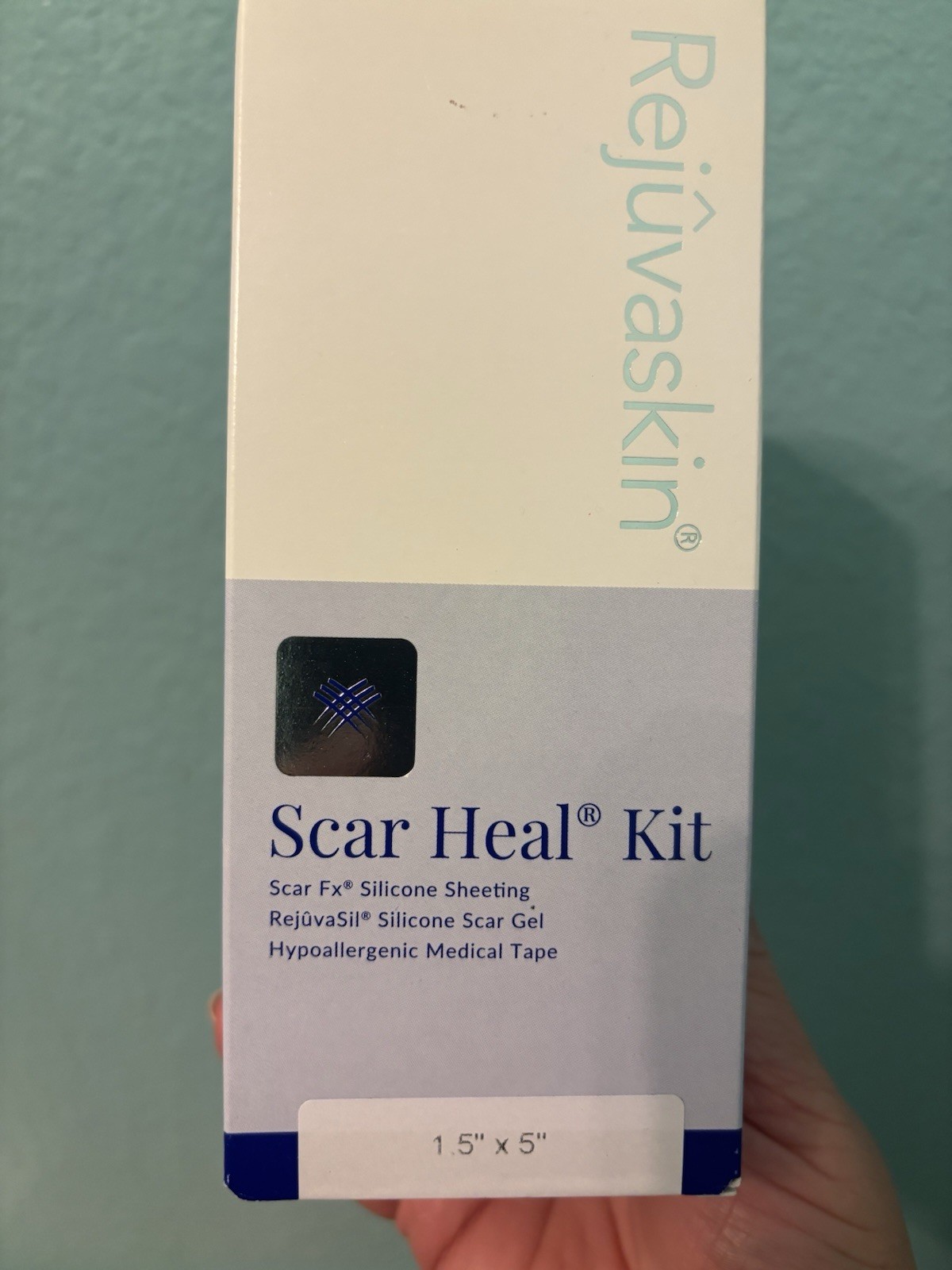 Rejuvaskin Scar Heal Kit for Small Scars NIB 1.5” X 5”