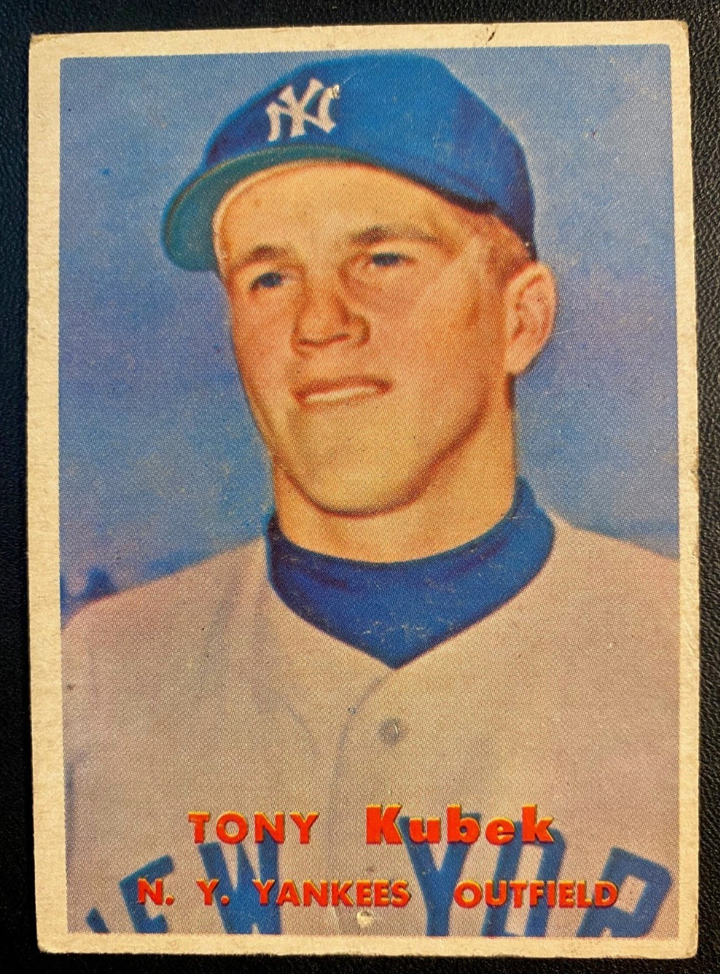 1957 Topps TONY KUBEK RC #312 Scarce Low Grade NEW YORK YANKEES (b) @R1 1957 Topps TONY KUBEK RC #312 Scarce Low Grade NEW YORK YANKEES (b) @R1