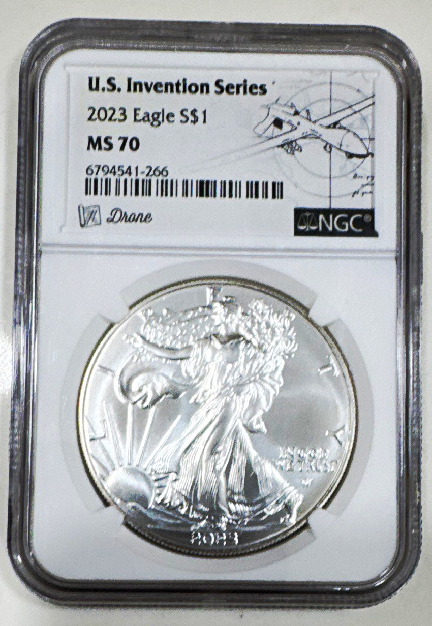 U.S. Mint 2023 Silver Eagle $1 1 oz .999 NGC MS70 6794541-266 U.S. Mint 2023 Silver Eagle $1 1 oz .999 NGC MS70 6794541-266