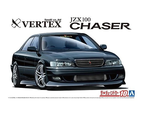 Aoshima 1/24 Toyota Vertex JZX100 Chaser Tourer V 1998 Plastic Model Kit