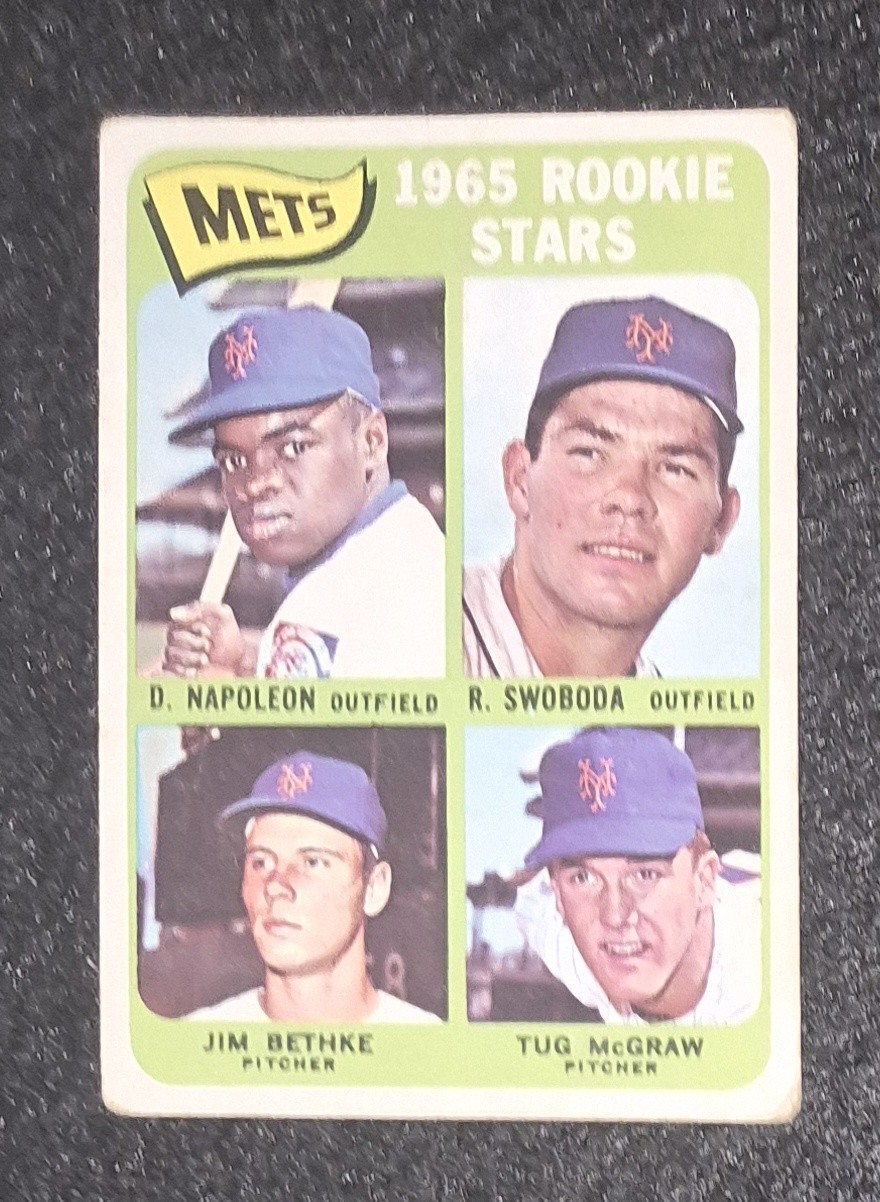 1965 Topps #533 Mets Rookie Star McGraw Swoboda RC 1969 World Series VG Centered