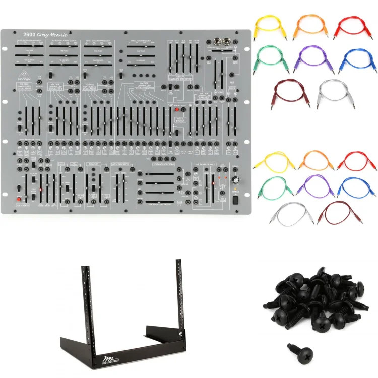 Behringer 2600 Gray Meanie Limited-Edition Analog Semi-modular Synthesizer Rack