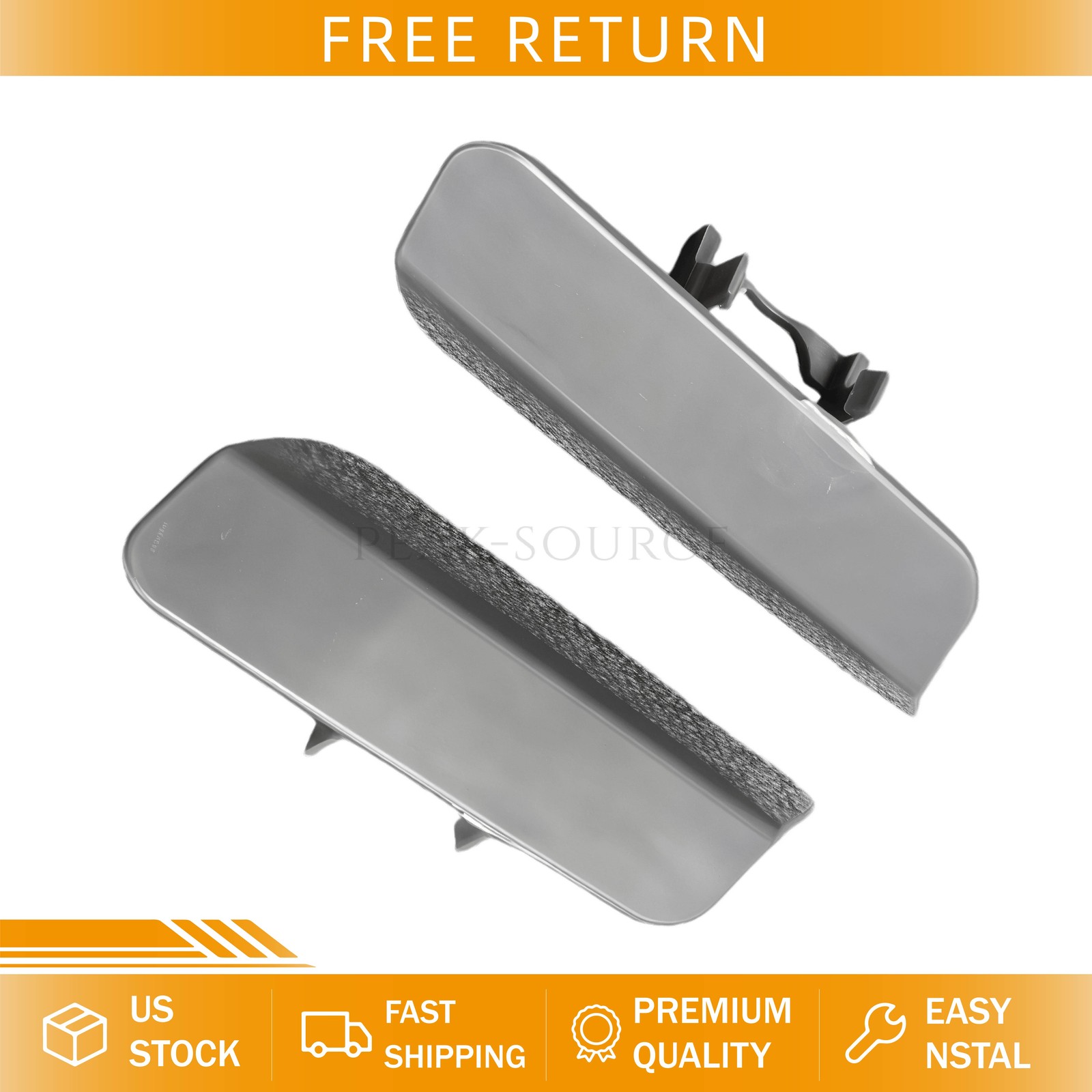 Pair Front Bumper Washer Covers 61677253393 For BMW E92 E93 Coupe Convertible