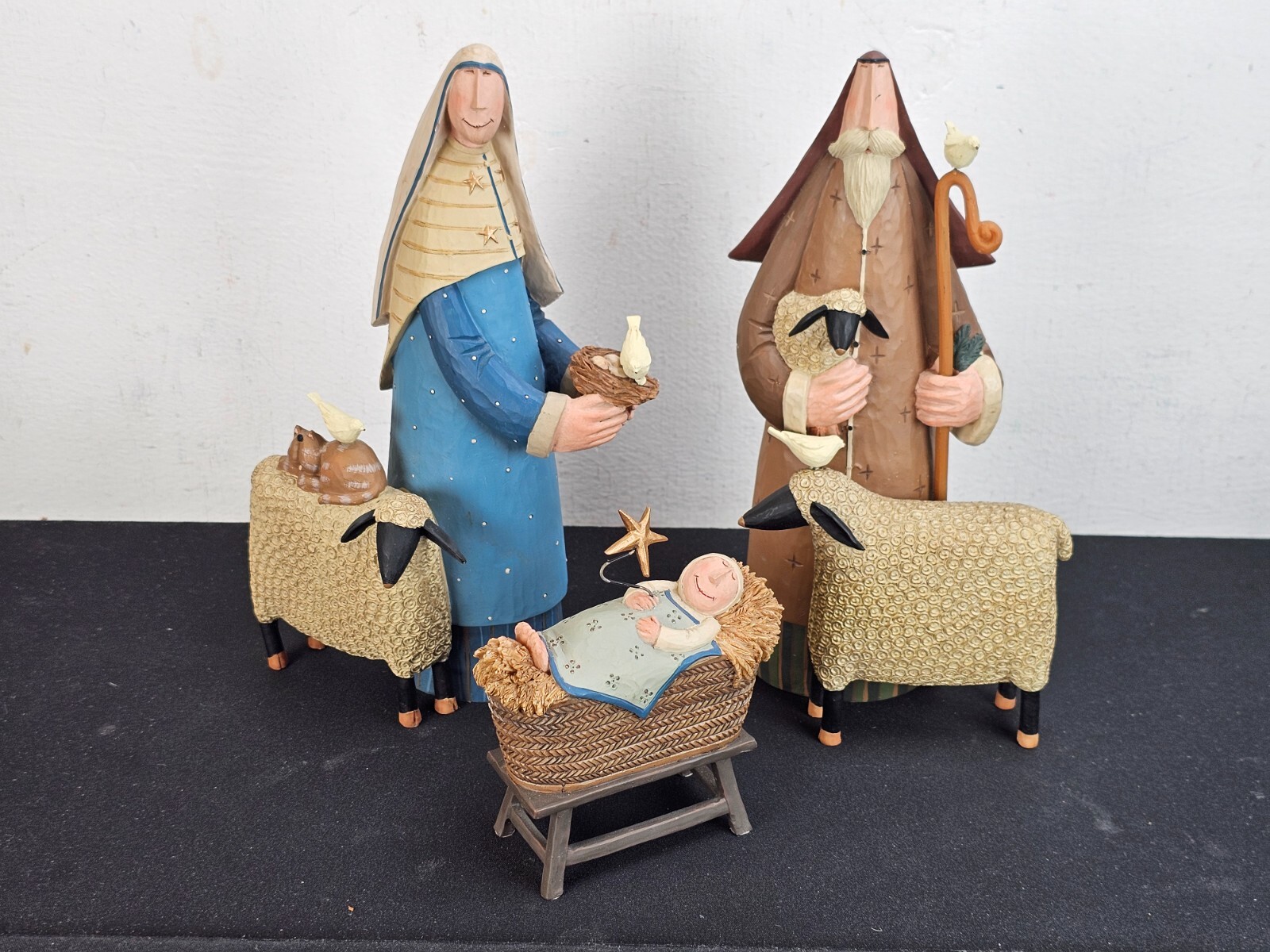 WILLIRAYE STUDIOS First Christmas NATIVITY 3 pc Set HTF Rare Ww2910 2011