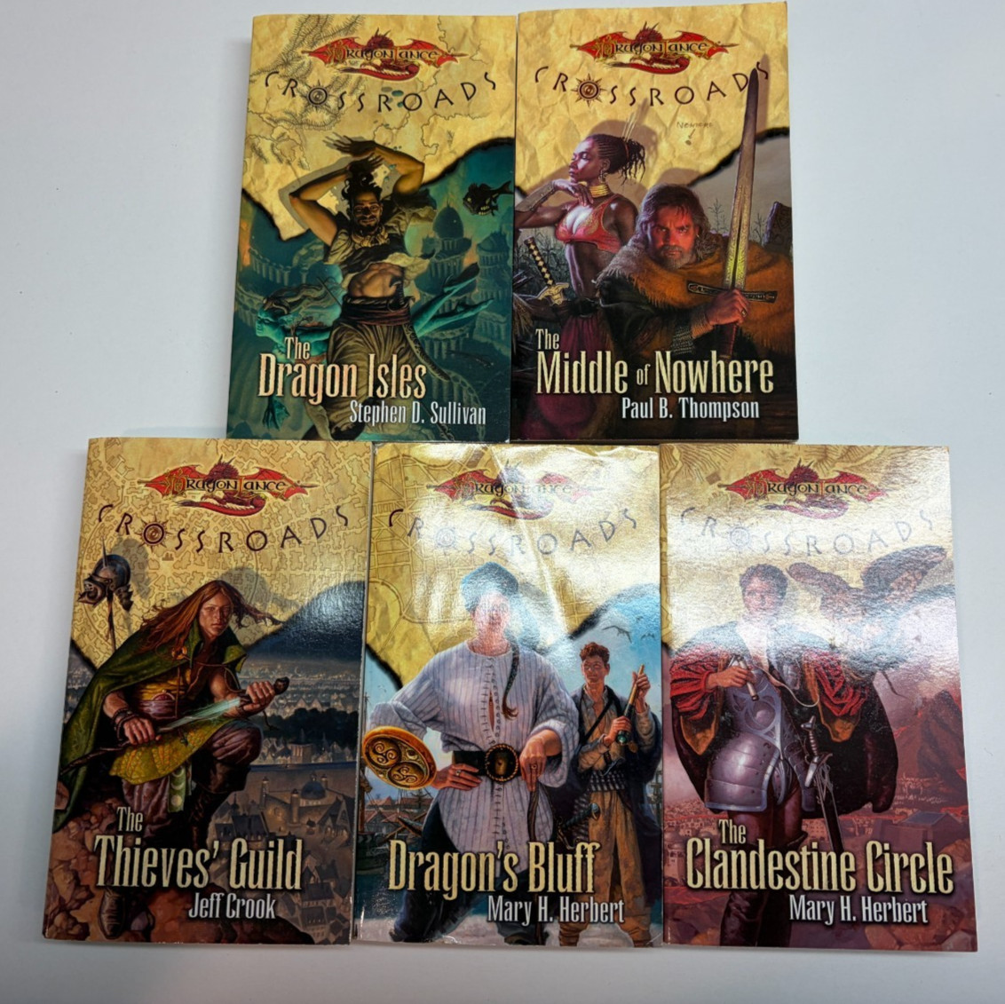 Dragonlance Crossroads Complete Series Lot 5 Books 1-5 Wizards of the Coast D&D