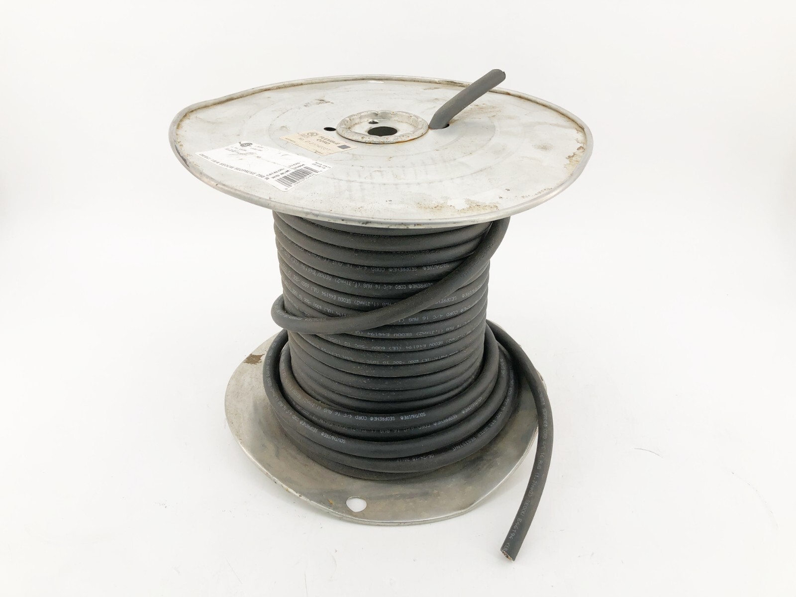 New Southwire 22426 Flexible Cord 600V 16/4 SEOOW Seoprene 14LB. Reel New Southwire 22426 Flexible Cord 600V 16/4 SEOOW Seoprene 14LB. Reel