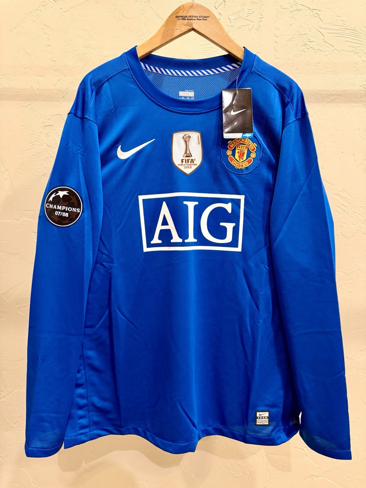 Cristiano Ronaldo Manchester United 2008/09 Long Sleeve FIFA Club World Cup Blue Cristiano Ronaldo Manchester United 2008/09 Long Sleeve FIFA Club World Cup Blue