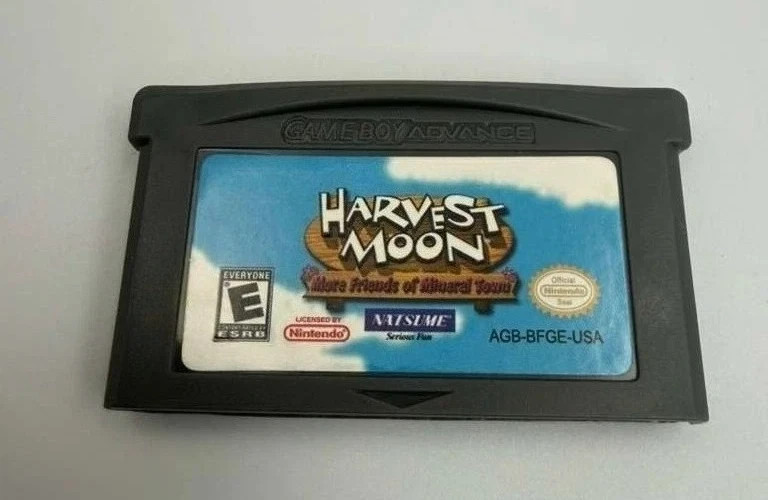 GBA Harvest Moon More Friends of Mineral Town For Gameboy Advance 2005 USA Ship GBA Harvest Moon More Friends of Mineral Town For Gameboy Advance 2005 USA Ship