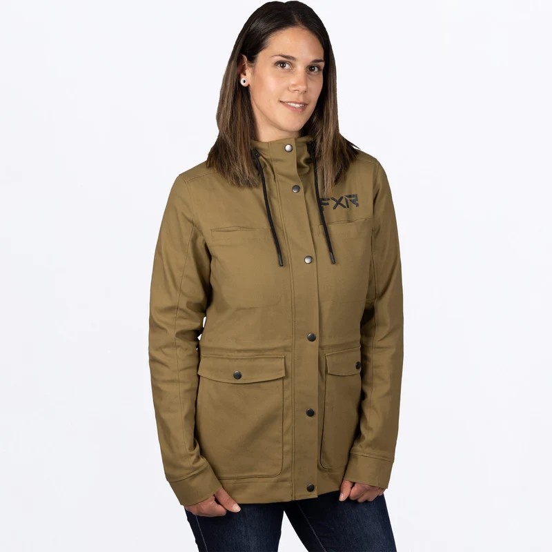FXR Racing Ivy Canvas Womens Jackets XL Brown