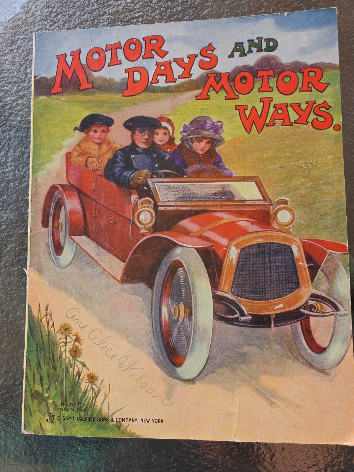 Antique 1912 Motor Days and Motor Ways Childrens Book Samuel Gabriel Sons Car Antique 1912 Motor Days and Motor Ways Childrens Book Samuel Gabriel Sons Car