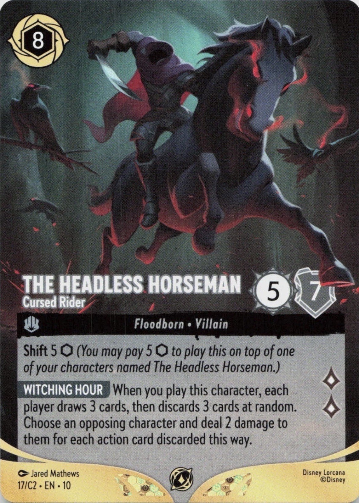 Disney Lorcana Championship THE HEADLESS HORSEMAN - Cursed Rider EX14 Disney Lorcana Championship THE HEADLESS HORSEMAN - Cursed Rider EX14