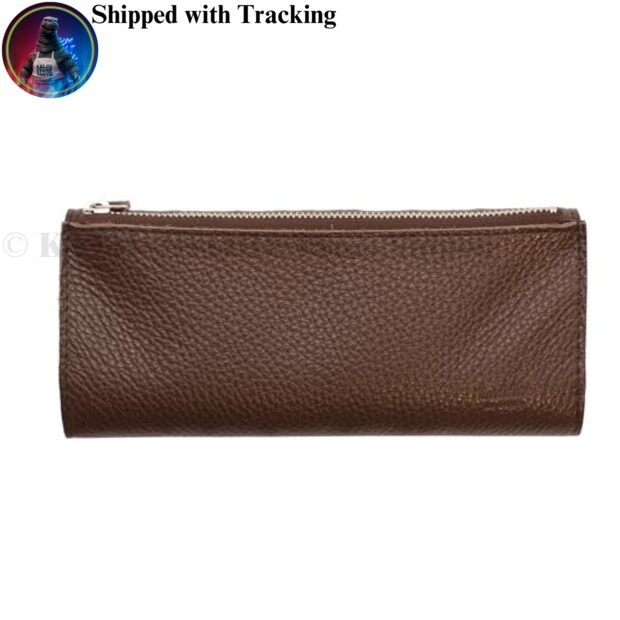 Luddite Pencil Case Bendy Essential ADRIA Italian Leather Whiskey LDKA-BN