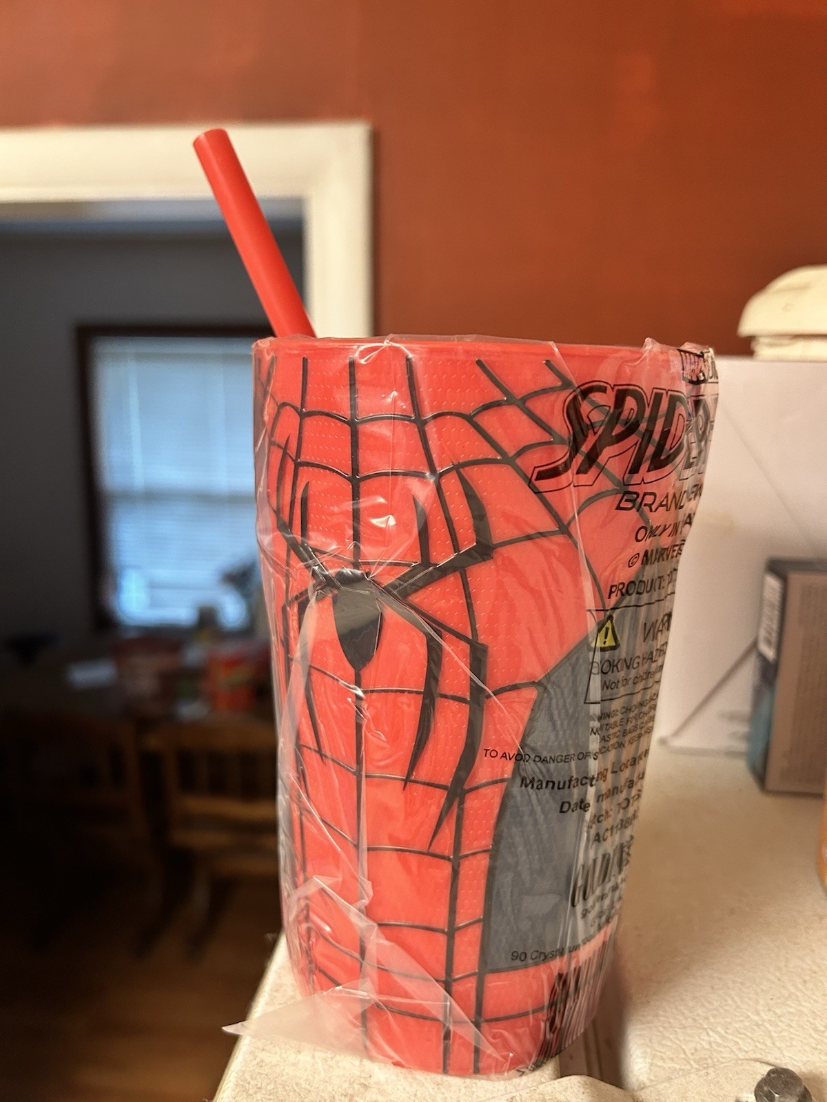 Spider-Man Brand New Day Totem Cup Regal w Straw New-PLEASE READ DESCRIPTION- Spider-Man Brand New Day Totem Cup Regal w Straw New-PLEASE READ DESCRIPTION-