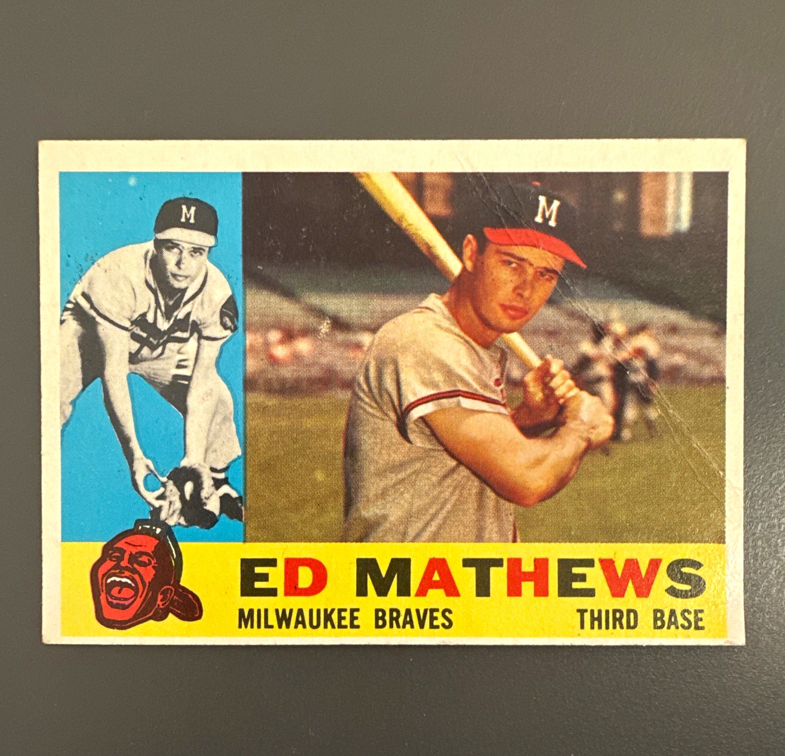 1960 Topps #420 Ed Mathews Milwaukee Braves HOF