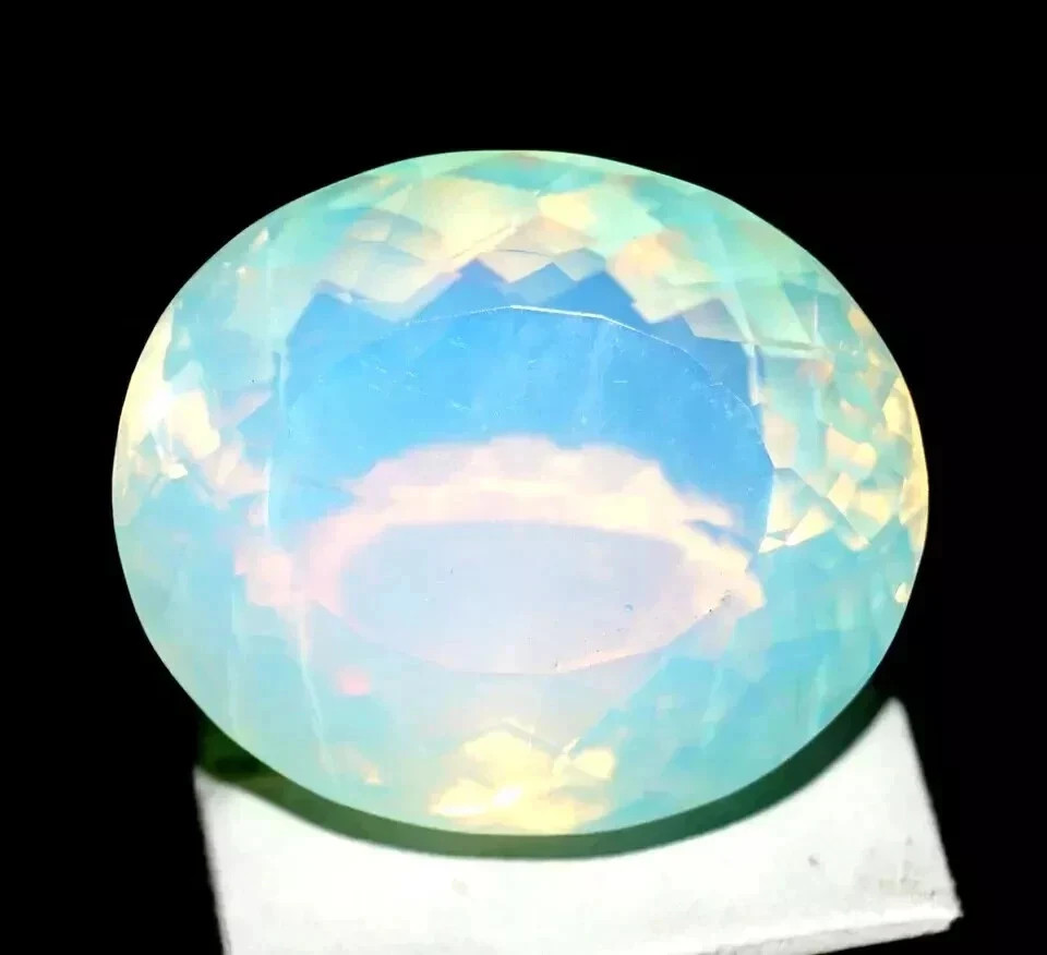 AAA 75.85 Ct Natural White Australia Opal Oval Certified Welo Loose Gemstone