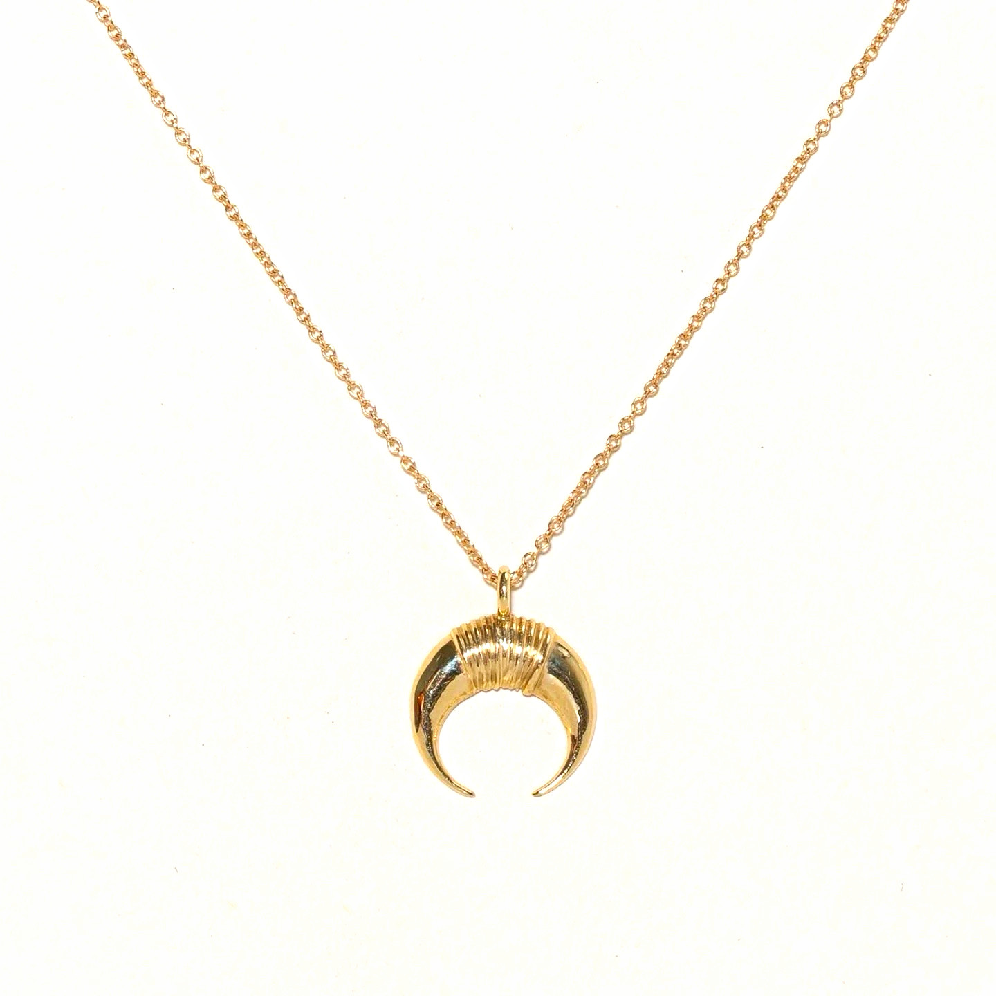 14K Yellow Gold Kinn Studio Pendant Cable Necklace 18” long and 2.62 g