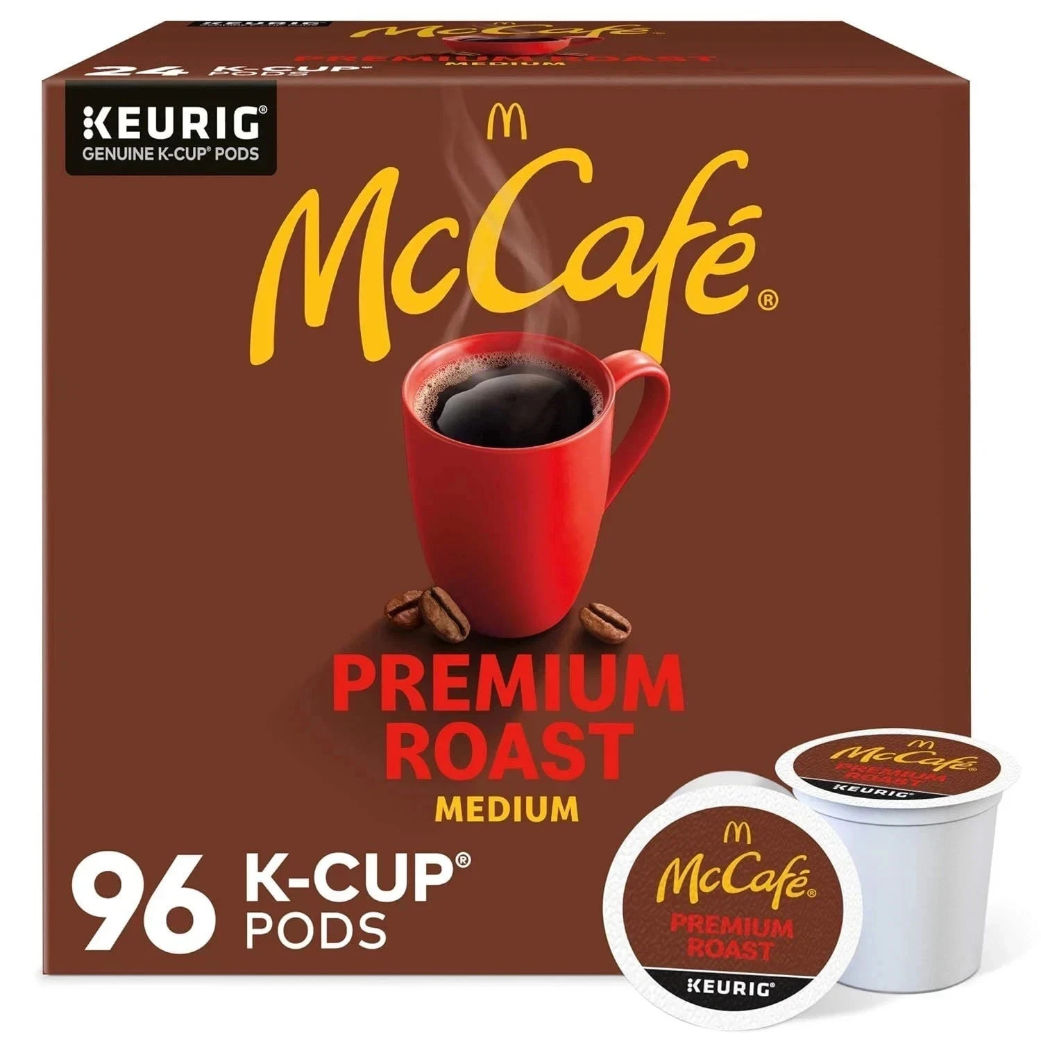 McCafe, Premium Roast Coffee, Keurig Single Serve K-Cup Pods, 96 Count McCafe, Premium Roast Coffee, Keurig Single Serve K-Cup Pods, 96 Count