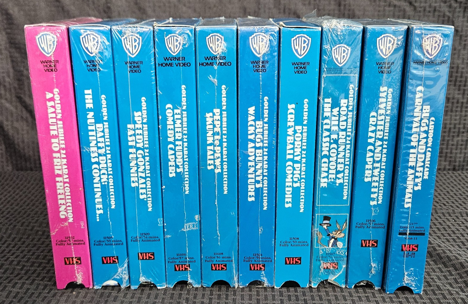 Vtg 1985 Warner Bros Looney Tunes VHS Tapes Golden Jubilee Collection Lot of 10