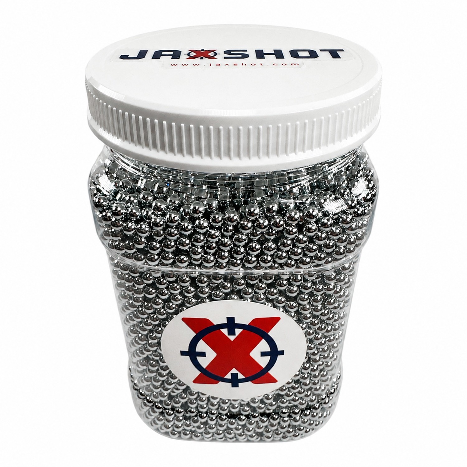 10,000 Silver Zinc Plated Metal BBS 4.5mm (.177 Cal) - Jaxshot (BC Precision)