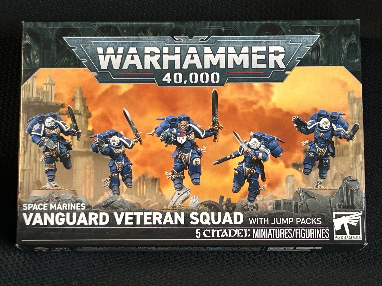 Warhammer 40k Space Marines Vanguard Veteran Squad with Jump Packs
