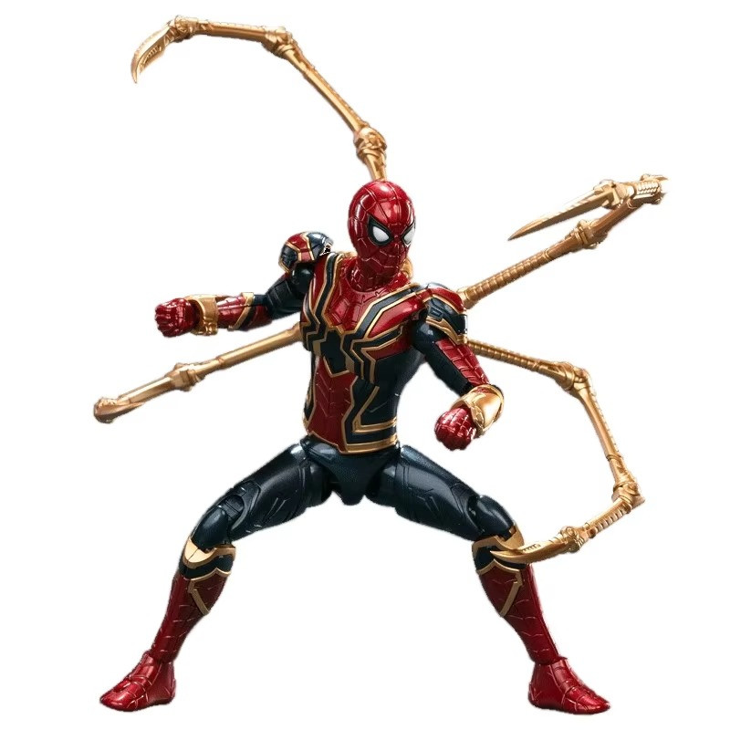 Marvel Iron Spider 6 Inch Joint Movable Action Figure Unassembled Toy Gift