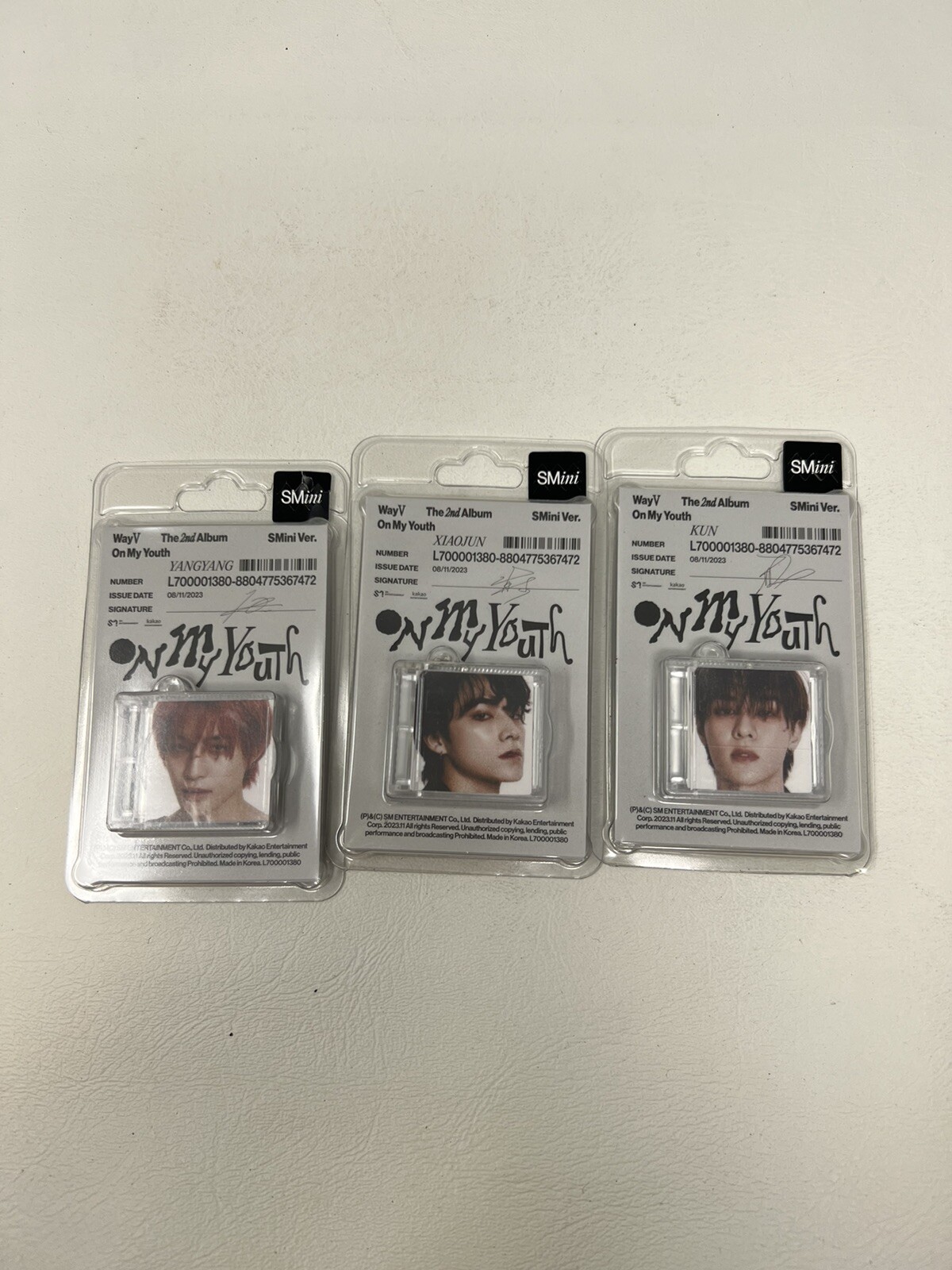 Wayv - On My Youth - SMini Album LOT OF 3 w/Keyring Ball Chain, Music NFC Wayv - On My Youth - SMini Album LOT OF 3 w/Keyring Ball Chain, Music NFC