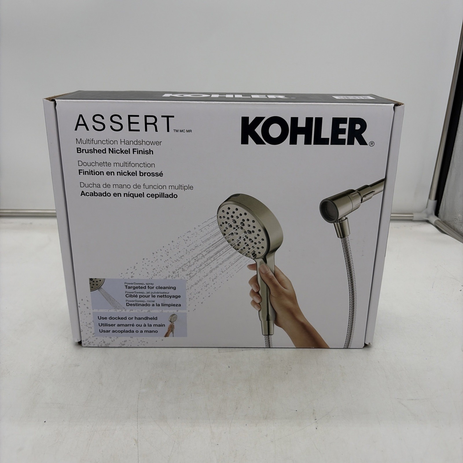 Kohler Assert Multifunction Handshower R38755-G-BN – Brushed Nickel Finish Kohler Assert Multifunction Handshower R38755-G-BN – Brushed Nickel Finish