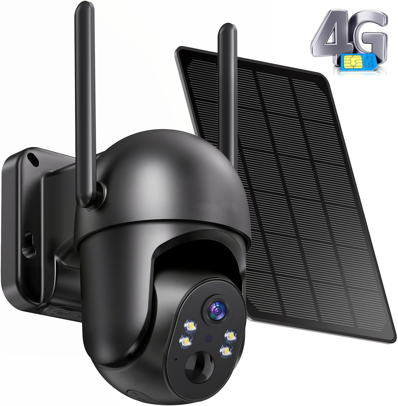 GMOX 4G LTE Cellular Solar Security Camera Outdoor No WiFi Non-Stop Power 365Day