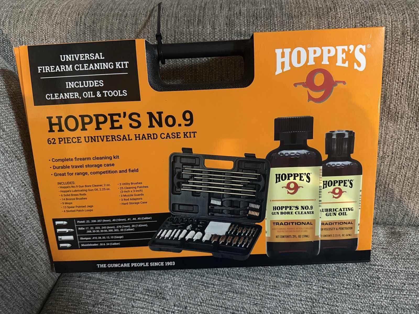 Hoppe\'s 62108 No.9 Universal Gun Cleaning Kit 62 Piece NEW Hoppe\'s 62108 No.9 Universal Gun Cleaning Kit 62 Piece NEW
