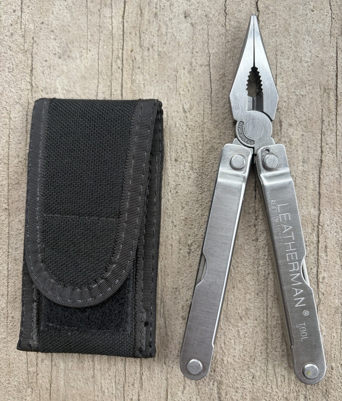 RARE LEATHERMAN LARGE LETTER PST JAPAN MULTITOOL W/UNCLE MIKES NYLON SHEATH