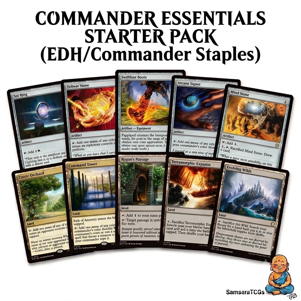 Magic Mtg EDH Commander Essentials Starter Kit incl. Swiftfoot Boots + more