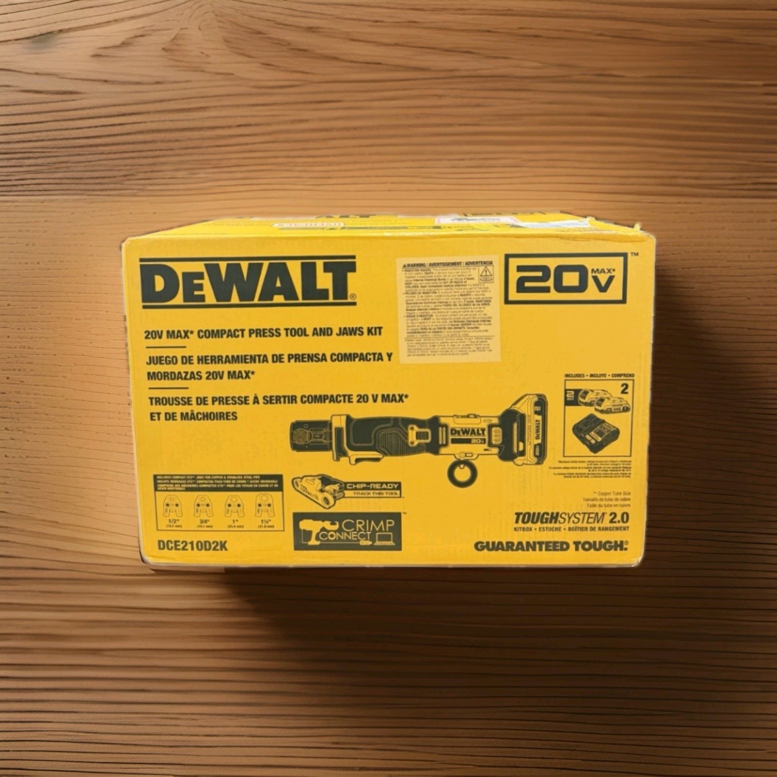 DEWALT DCE210D2K 20V MAX Cordless Compact Press Tool with CTS Jaws-TOOL ONLY DEWALT DCE210D2K 20V MAX Cordless Compact Press Tool with CTS Jaws-TOOL ONLY