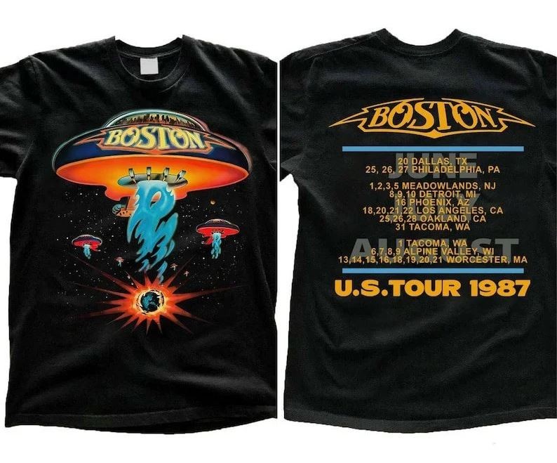 Boston 1987 Concert Tour Graphic T-Shirt S-5XL