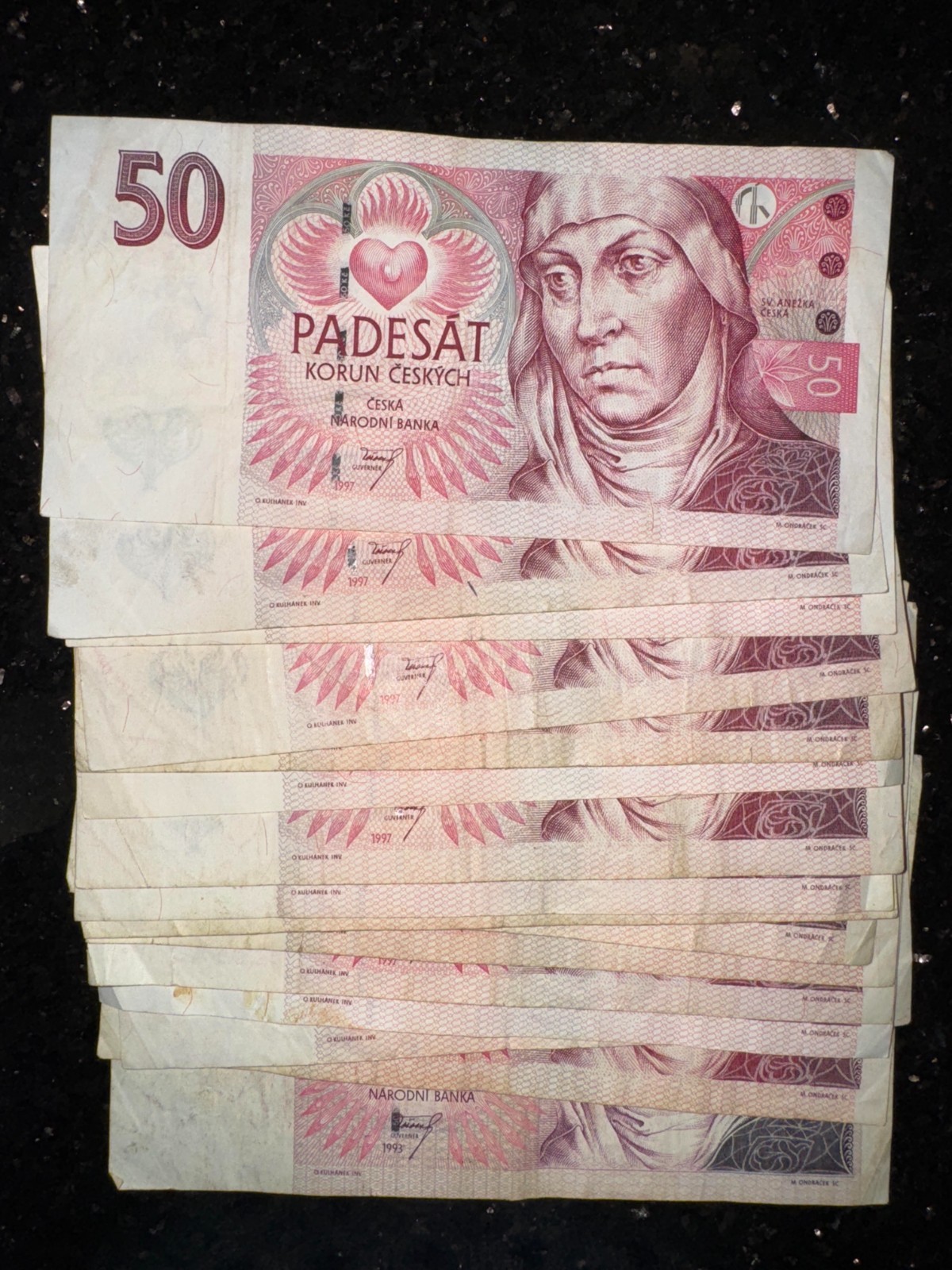 🇨🇿 Czech Republic 50 Korun 1997 Banknote World Paper Money Collection Currency