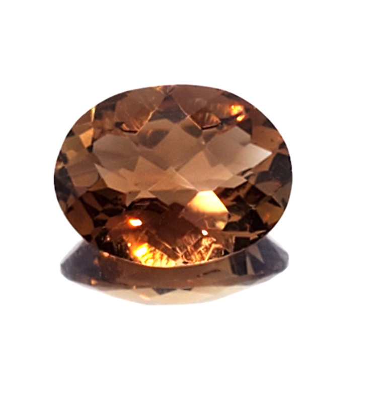 Loose Natural Orange Imperial Topaz 3.40 Ct. Oval GIA Cert