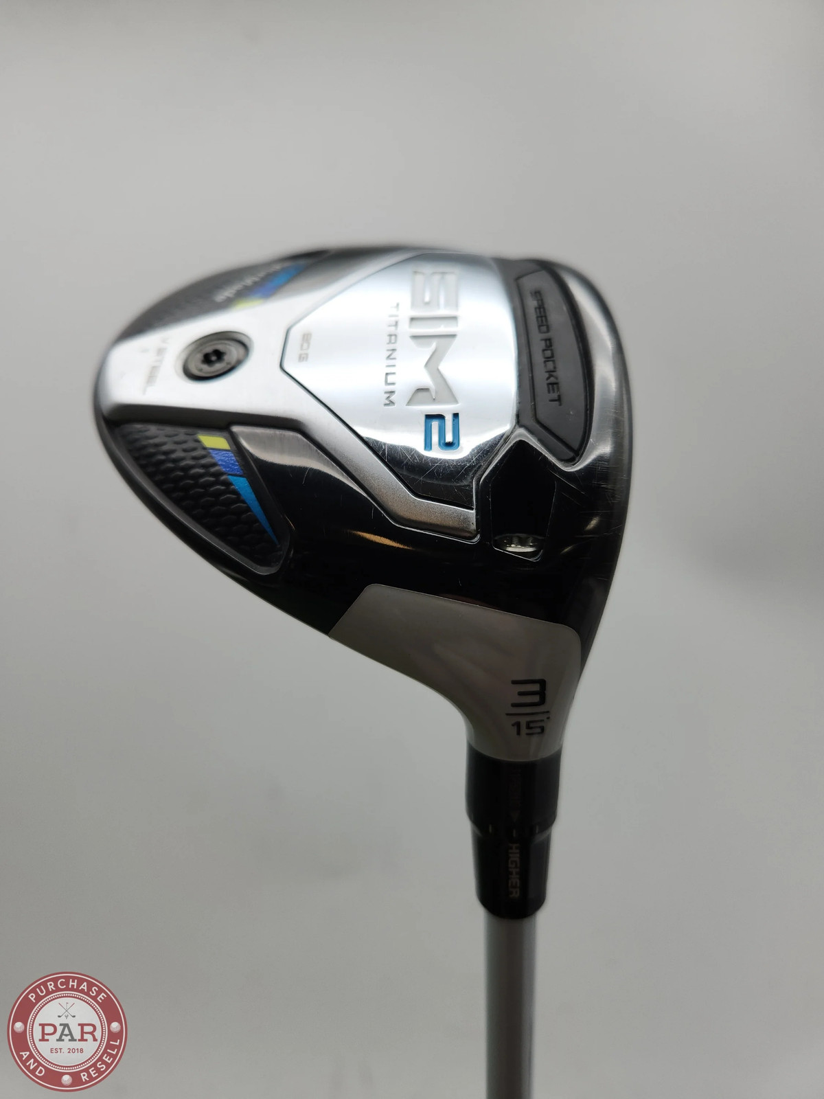 2021 TAYLORMADE SIM2 TI 3 WOOD 15* SENIOR AIR SPEEDER 45 +HC VERYGOOD