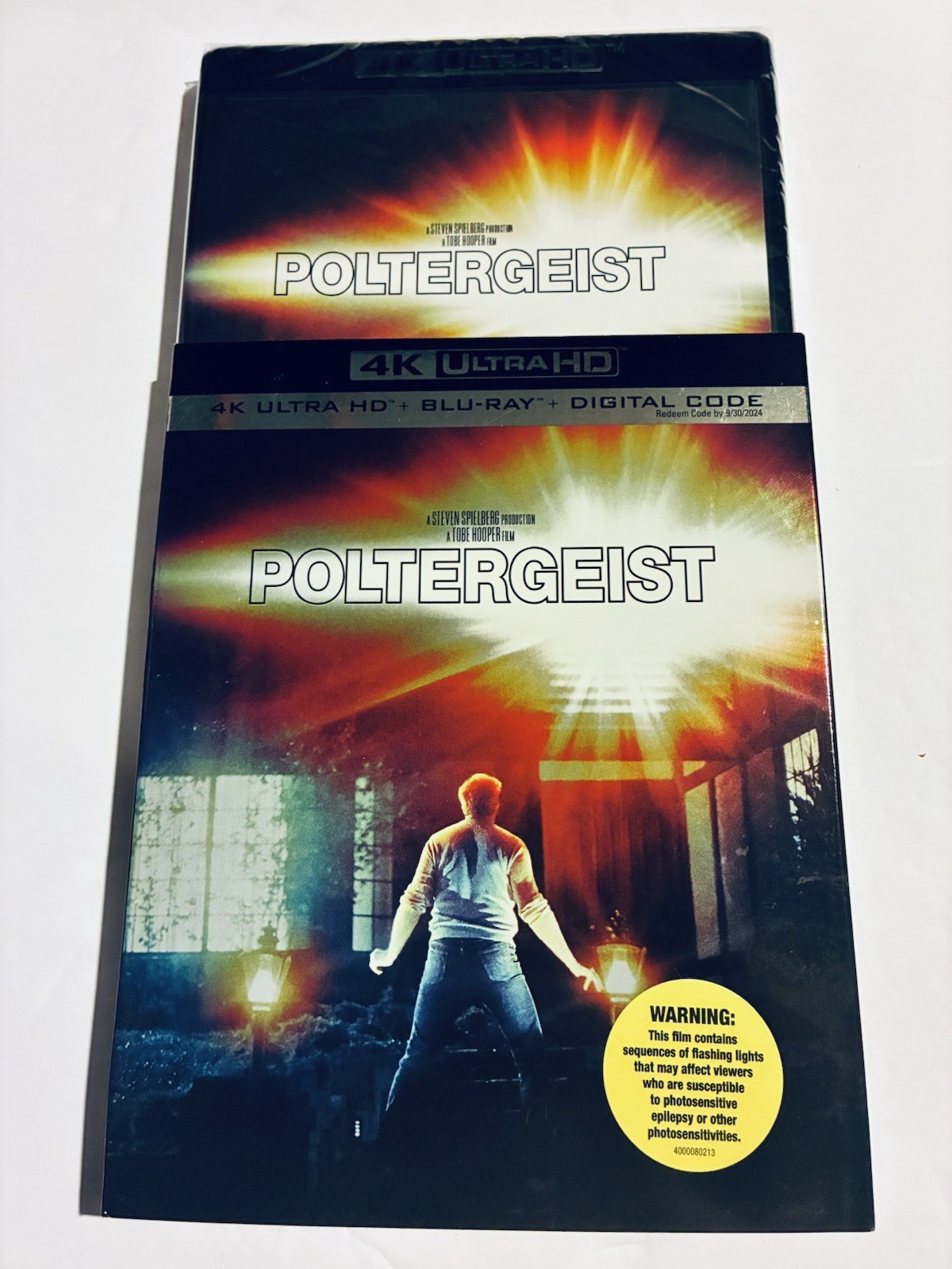 POLTERGEIST (4K ULTRA HD + BLU-RAY + DIGITAL + SLIPCOVER)☆●FACTORY SEALED☆● POLTERGEIST (4K ULTRA HD + BLU-RAY + DIGITAL + SLIPCOVER)☆●FACTORY SEALED☆●