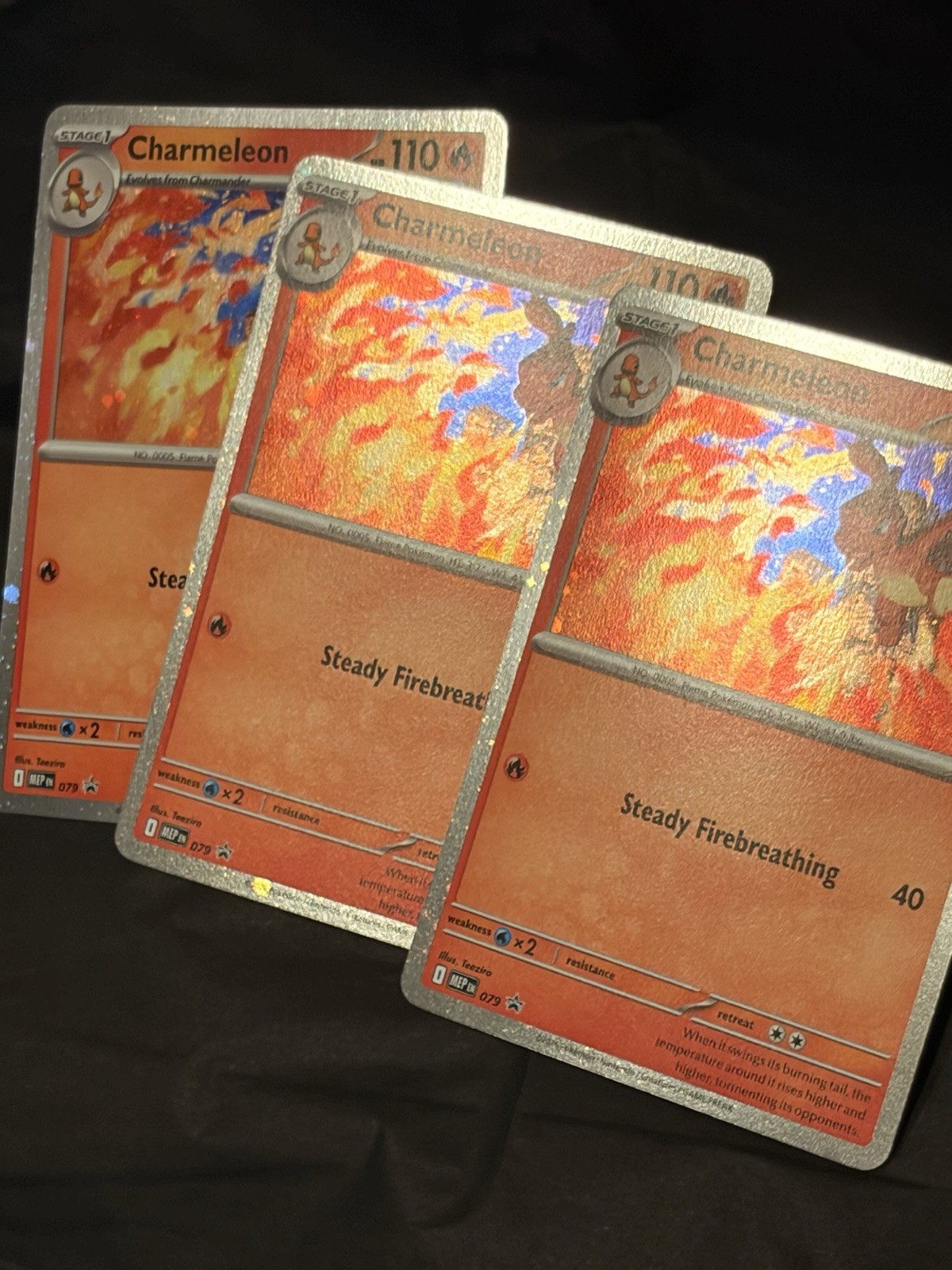 Charmeleon Cosmos Holo Promo MEP 079 Chaos Rising Pokemon TCG