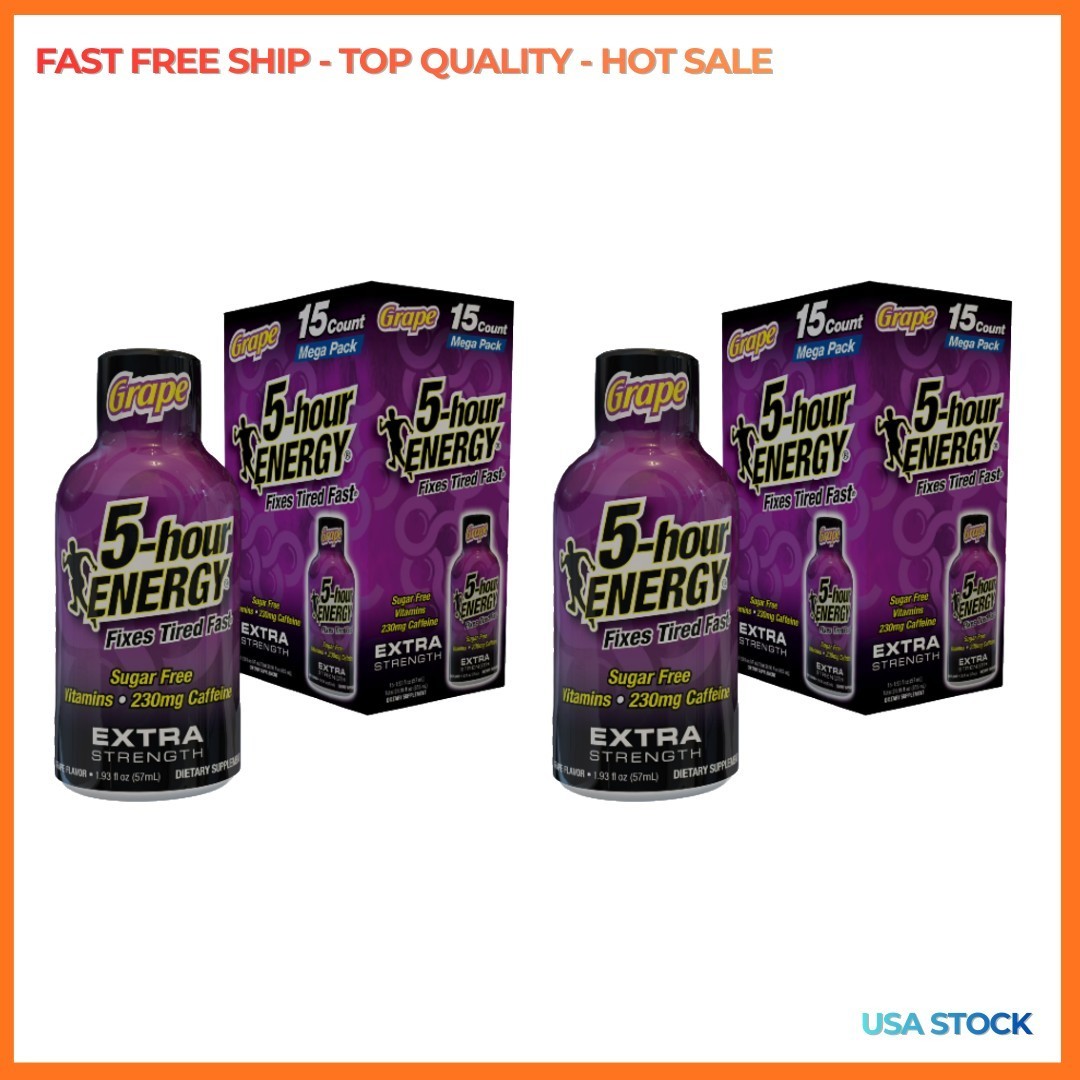 5-hour ENERGY Shot, Extra Strength, Grape, 30 Count