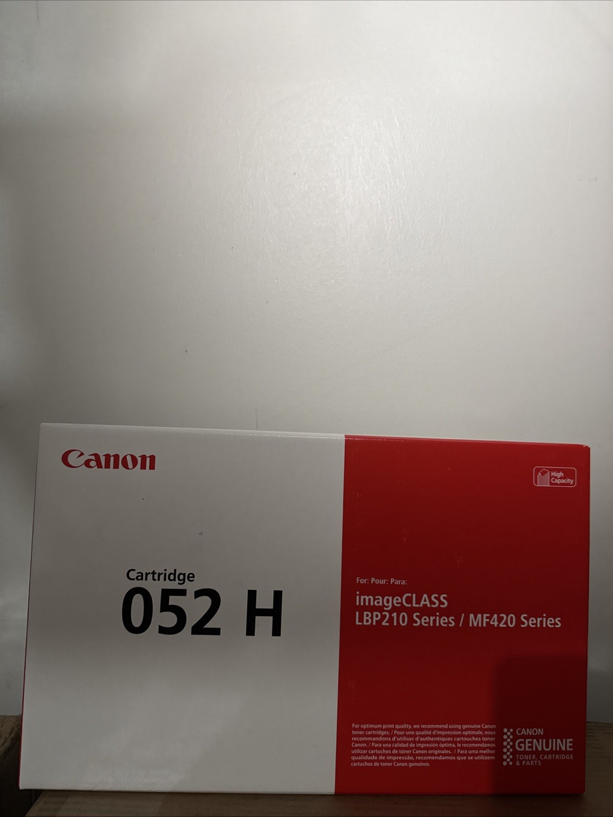 Genuine Canon 052H Black High-Yield Toner 2200C001 Series LBP210 MF420 UNS Genuine Canon 052H Black High-Yield Toner 2200C001 Series LBP210 MF420 UNS