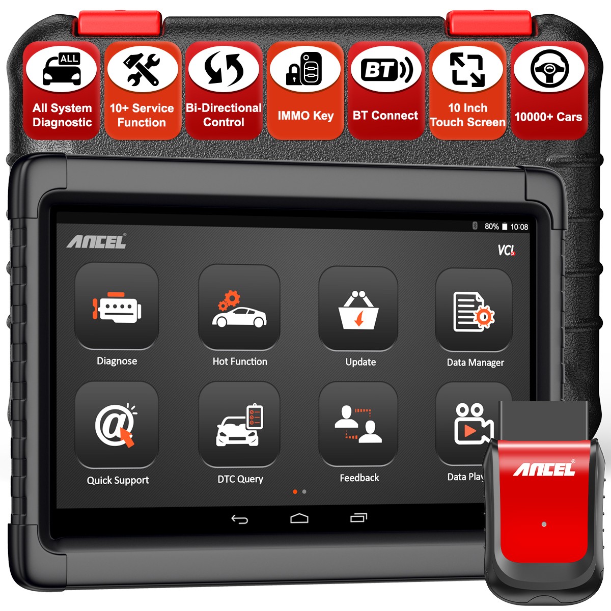 2026 ANCEL X6 Car Bidirectional Full System Diagnostic Scanner Tool ABS Bleeding