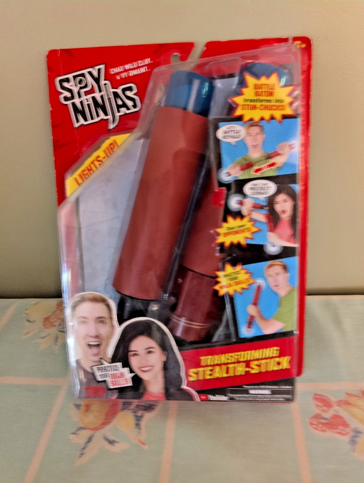 New Spy Ninjas Transforming Stealth Stick Lights Up Halloween Battle Baton