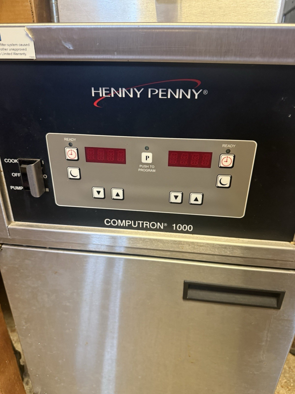 Henny Penny PFE500 4-Head Electric Pressure Fryer with Computron 1000 Controls Henny Penny PFE500 4-Head Electric Pressure Fryer with Computron 1000 Controls