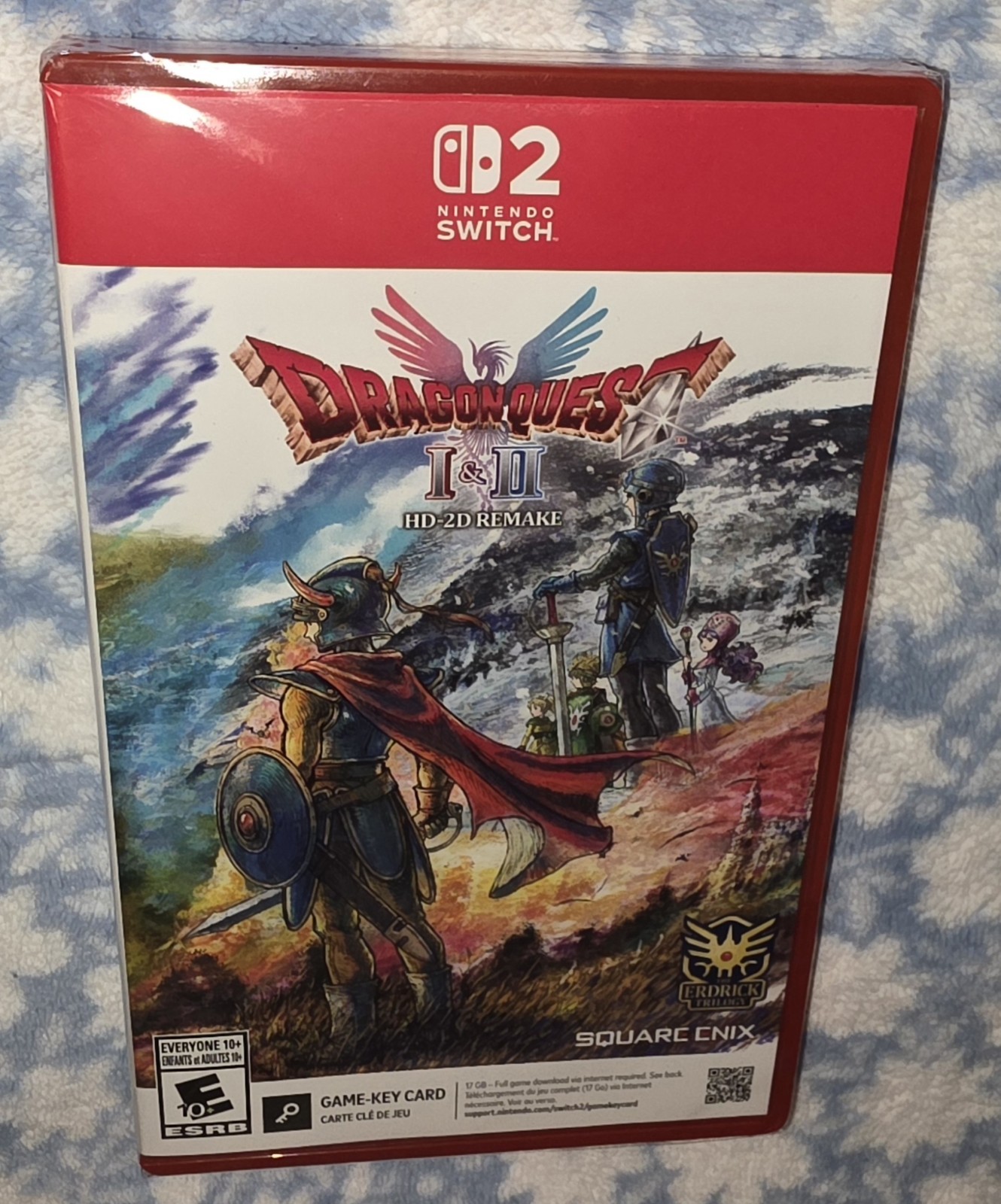 Dragon Quest I & II HD-2D Remake NINTENDO SWITCH 2  ( GAME KEY CARD ) NEW SEALED