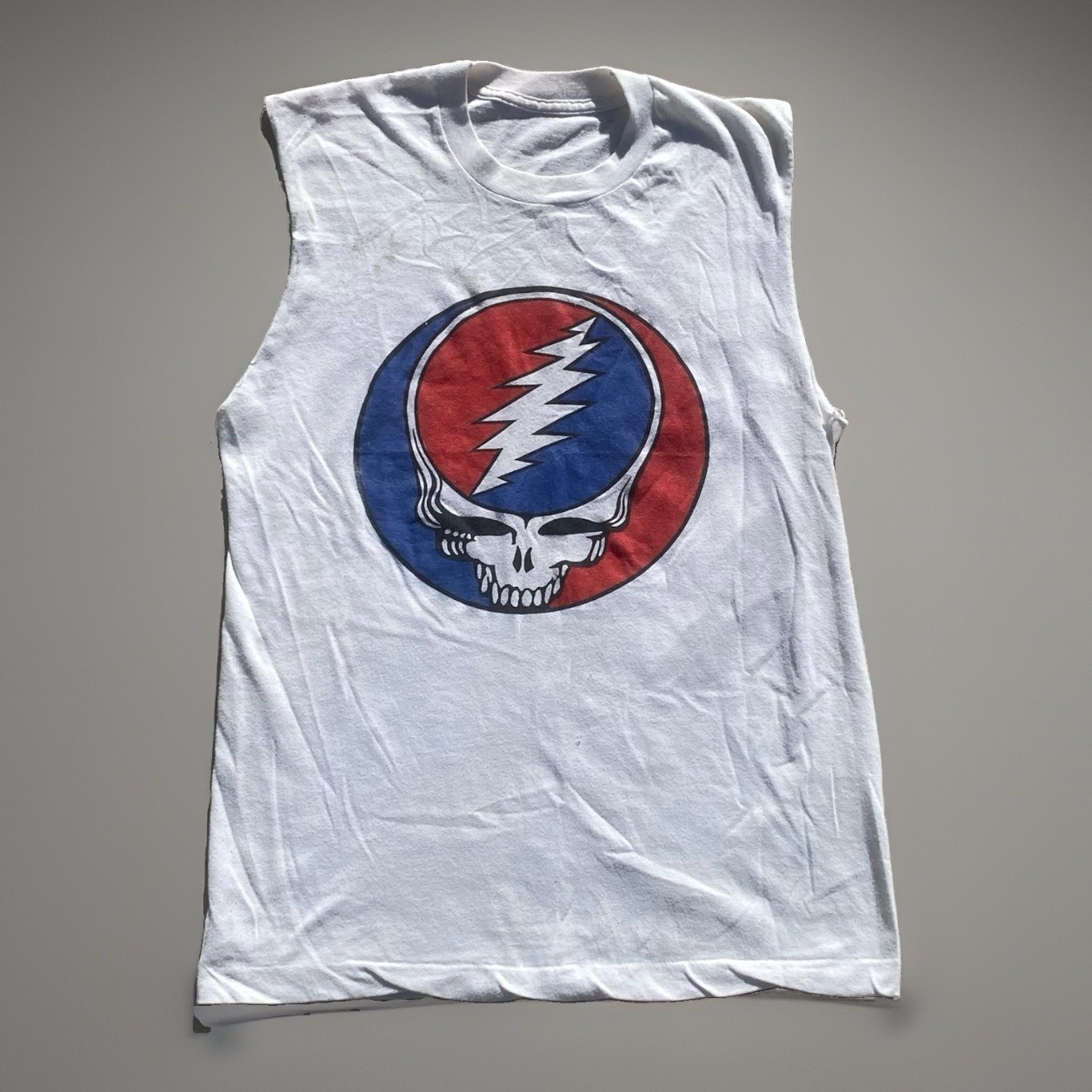 Vintage 1970s Grateful Dead Steal Your Face T-Shirt “stealie” 70s Band Tee Rate