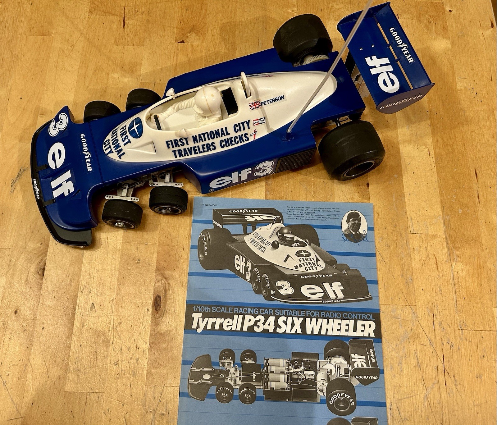 Vintage Tamiya Tyrrell P34 Six Wheeler 58003; RA-1203 - Shelf Queen- Excellent